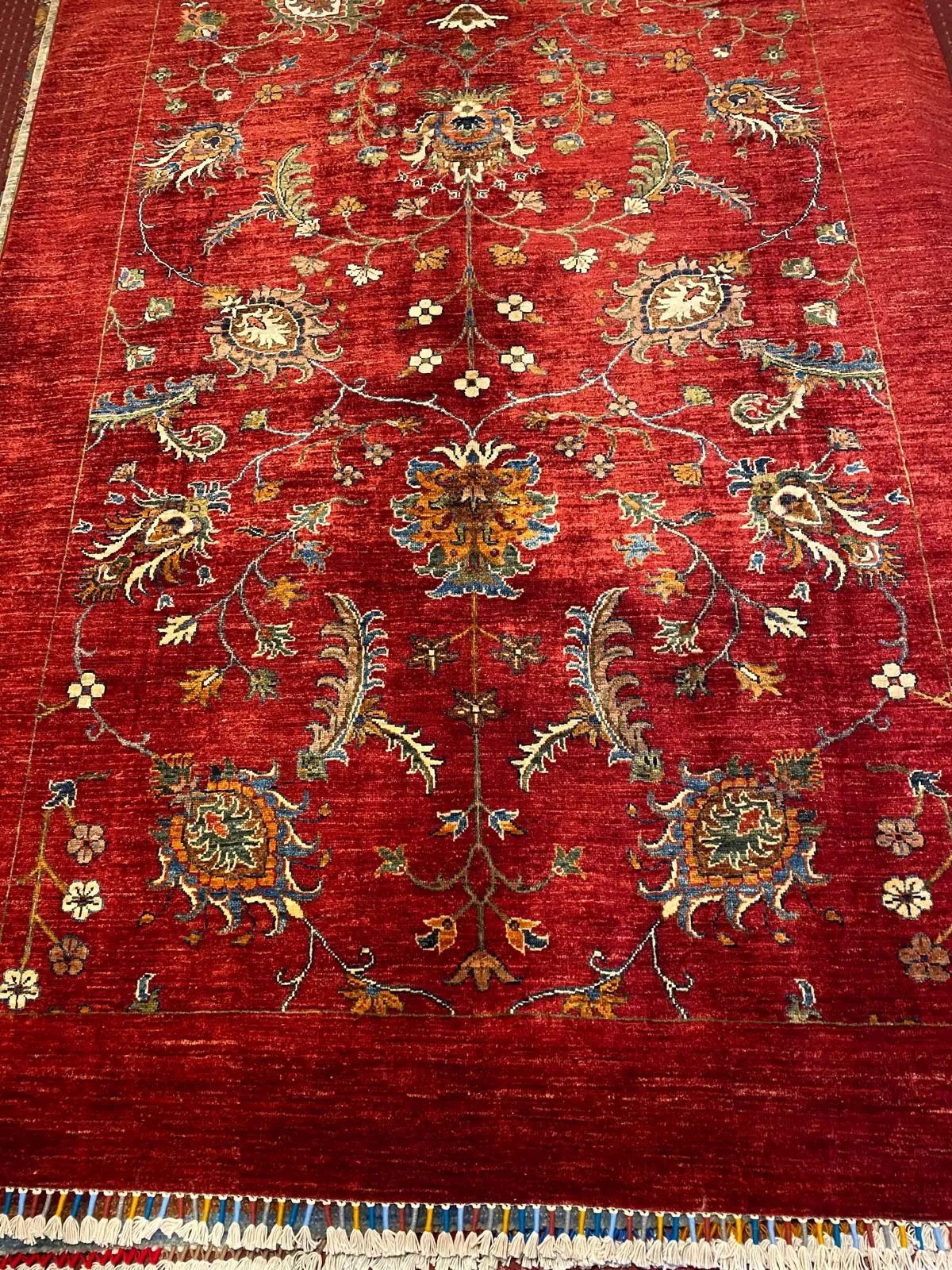 Afgan El Dokuma Sultani Halı   %100 Saf Yün   2.46x1.74=4.28m2  35x40 ilmek